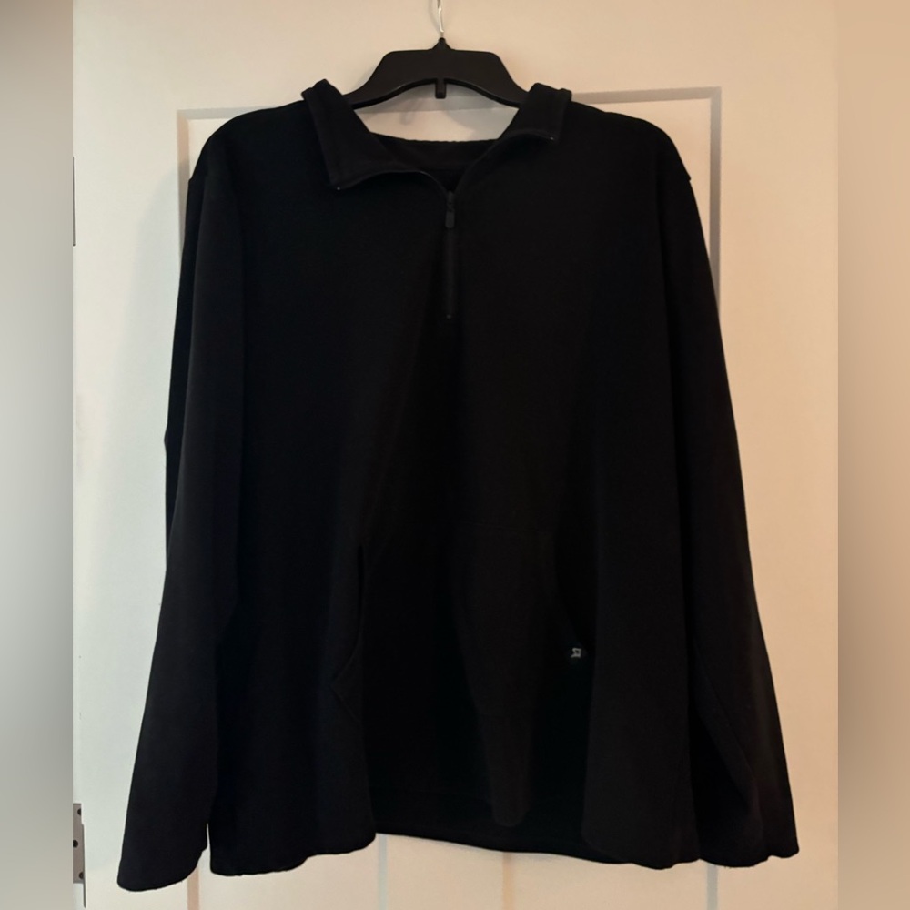 Torrid Happy Camper Fleece 1/4 Zip Pullover- Black- Size 2